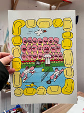 Load image into Gallery viewer, &#39;TENNIS&#39; A4 RISOGRAPH PRINT
